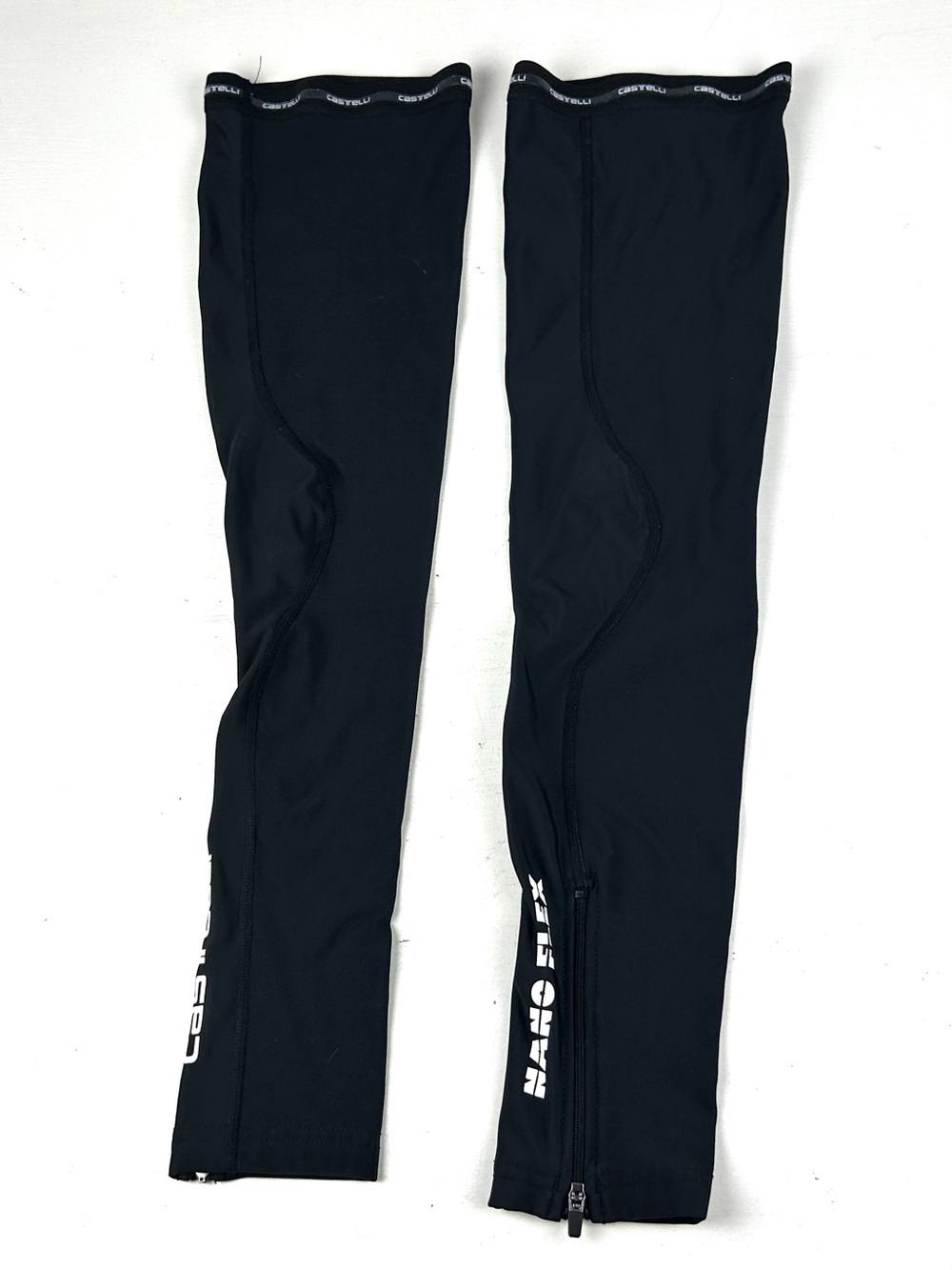 Castelli Nano Flex Leg Warmers Size Sz Small Zipped Ankles.